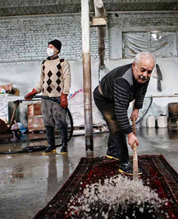 شستشوی سنتی قالی در قالیشویی هشتگرد